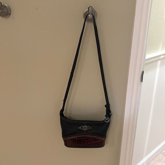 Brighton woman's leather purse. The leather are brown and black - Picture 1 of 16